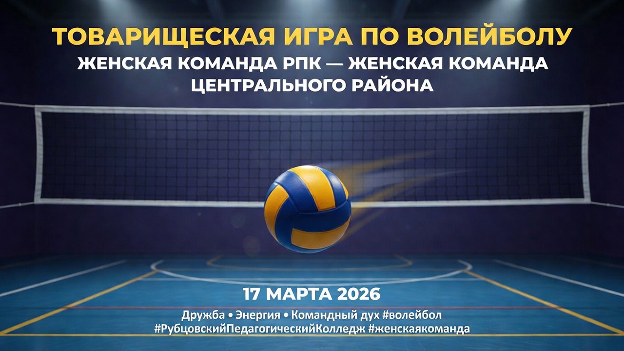 Товарищеская игра по волейболу