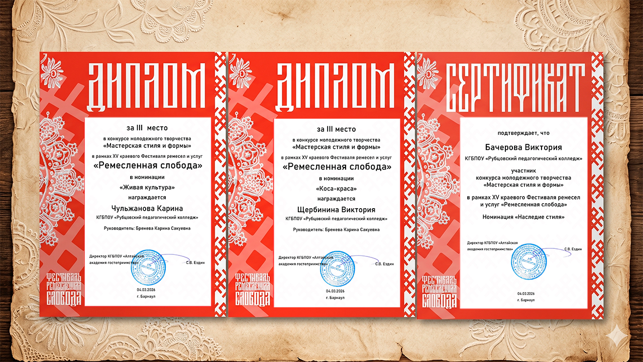 Итоги краевого конкурса «Ремесленная слобода»