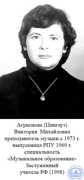 Агрызкова Виктория Михайловна